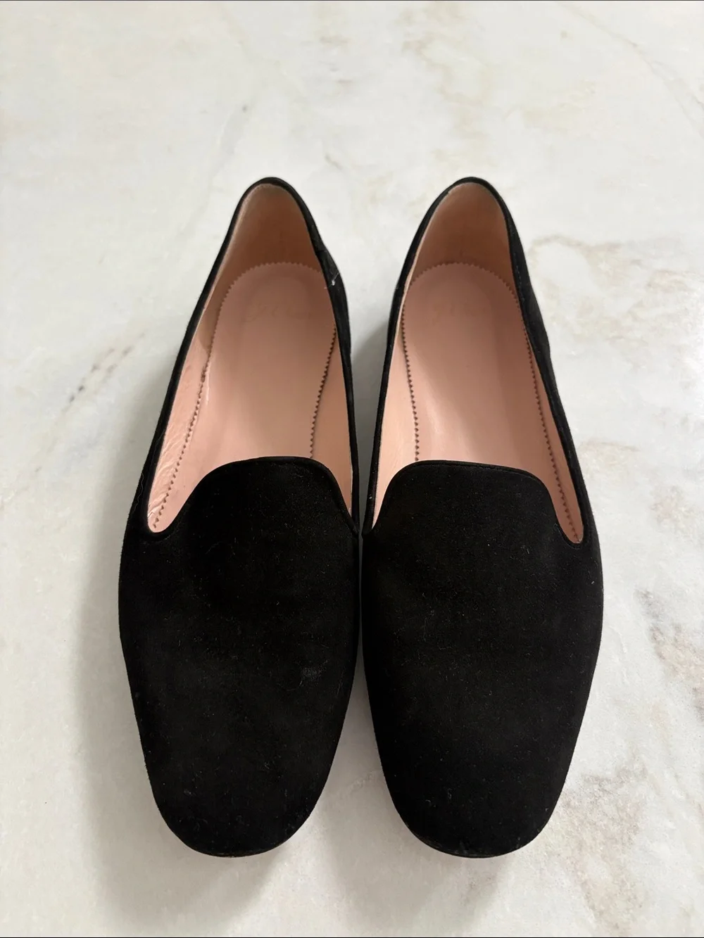 J. Crew Suede Smoking Slippers Shoes in Black Slip On Everyday Casual Size 9.5